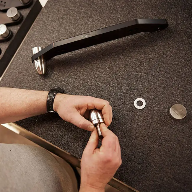 Assembleren van extension bar van Peak Consult