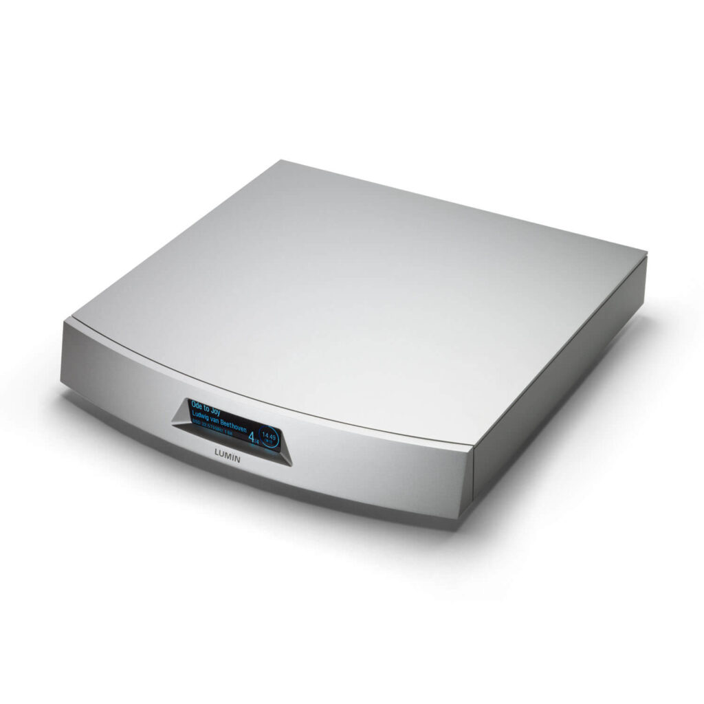 Lumin T3X Zilver Netwerkspeler Bovenkant 1 BUIZENFEEST MET AUDIO RESEARCH